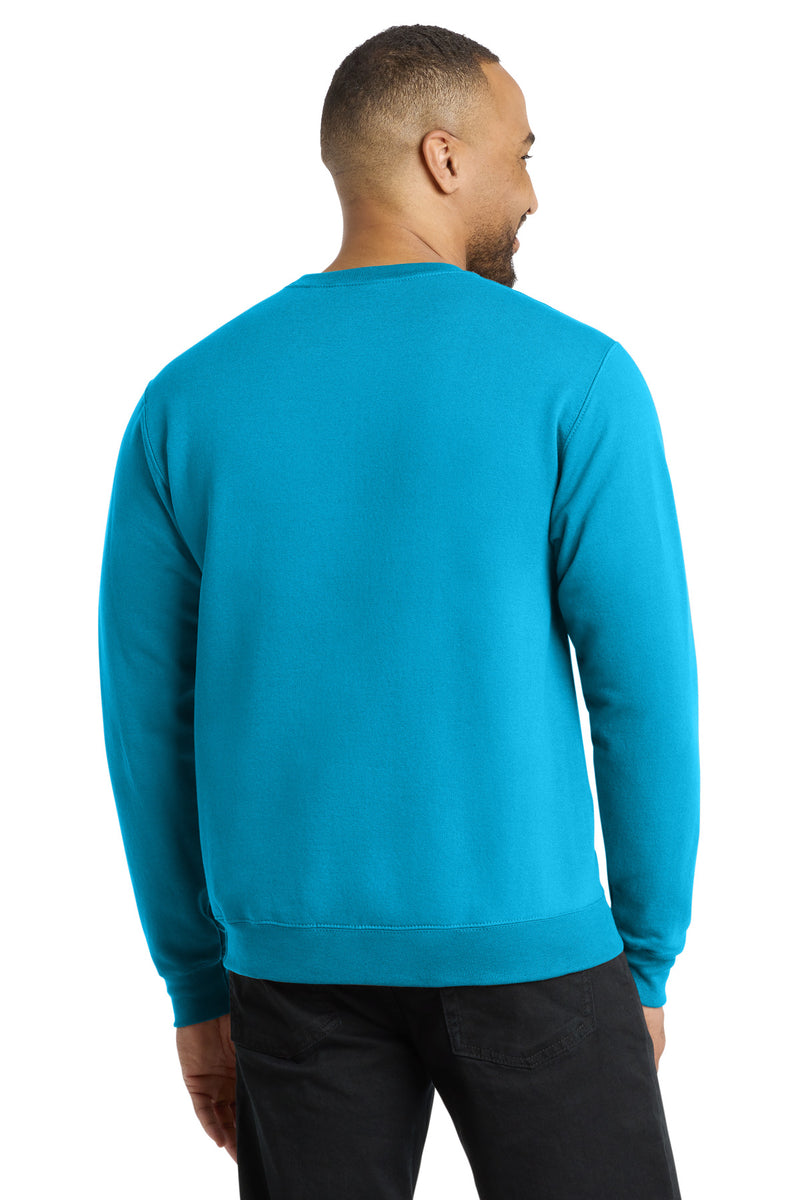 Port & Co Core Fleece Crewneck Sweatshirt - Neon Blue