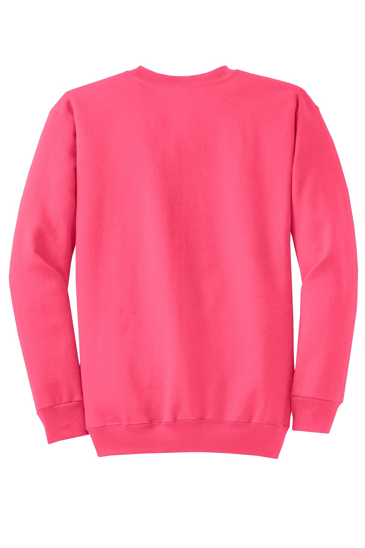 Port & Co Core Fleece Crewneck Sweatshirt - Neon Pink