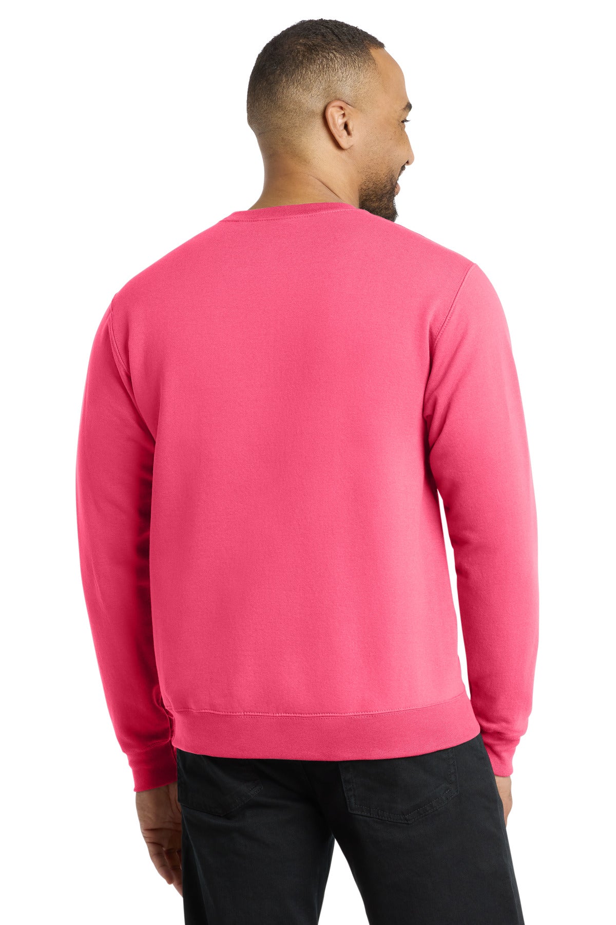 Port & Co Core Fleece Crewneck Sweatshirt - Neon Pink