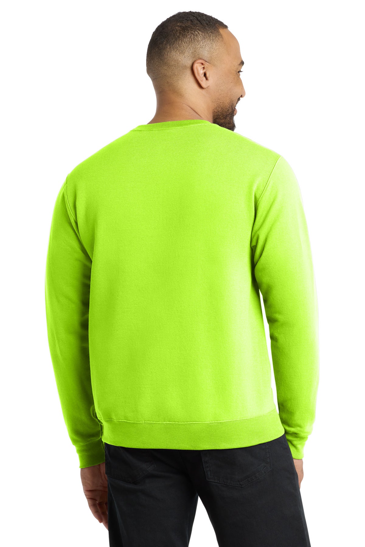 Port & Co Core Fleece Crewneck Sweatshirt - Neon Yellow