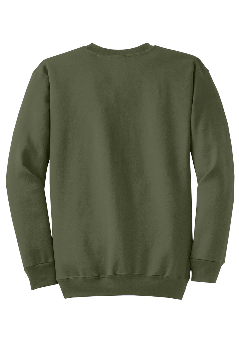 Port & Co Core Fleece Crewneck Sweatshirt - Olive Drab Green
