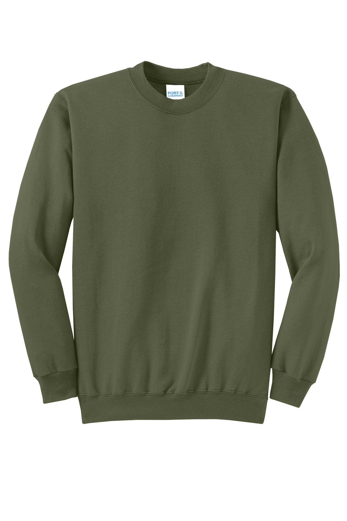 Port & Co Core Fleece Crewneck Sweatshirt - Olive Drab Green