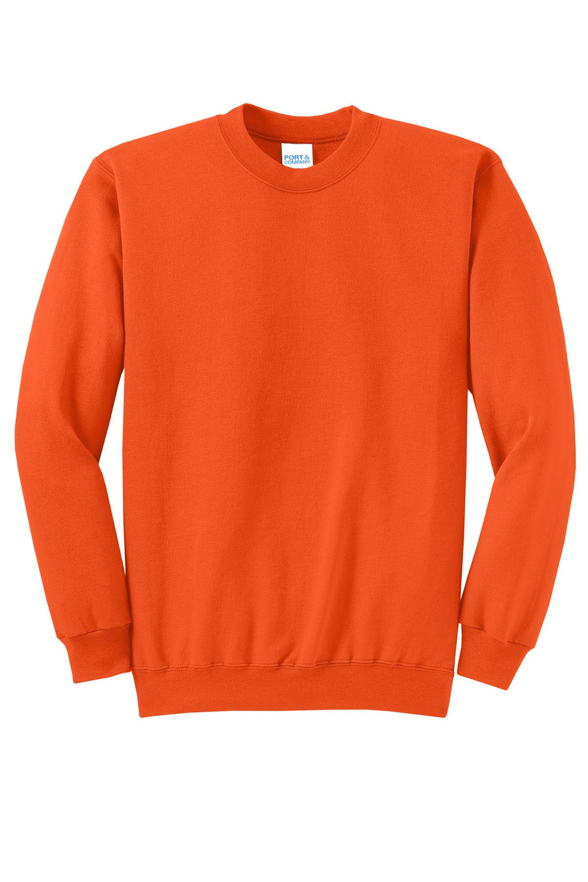 Port & Co Core Fleece Crewneck Sweatshirt - Orange