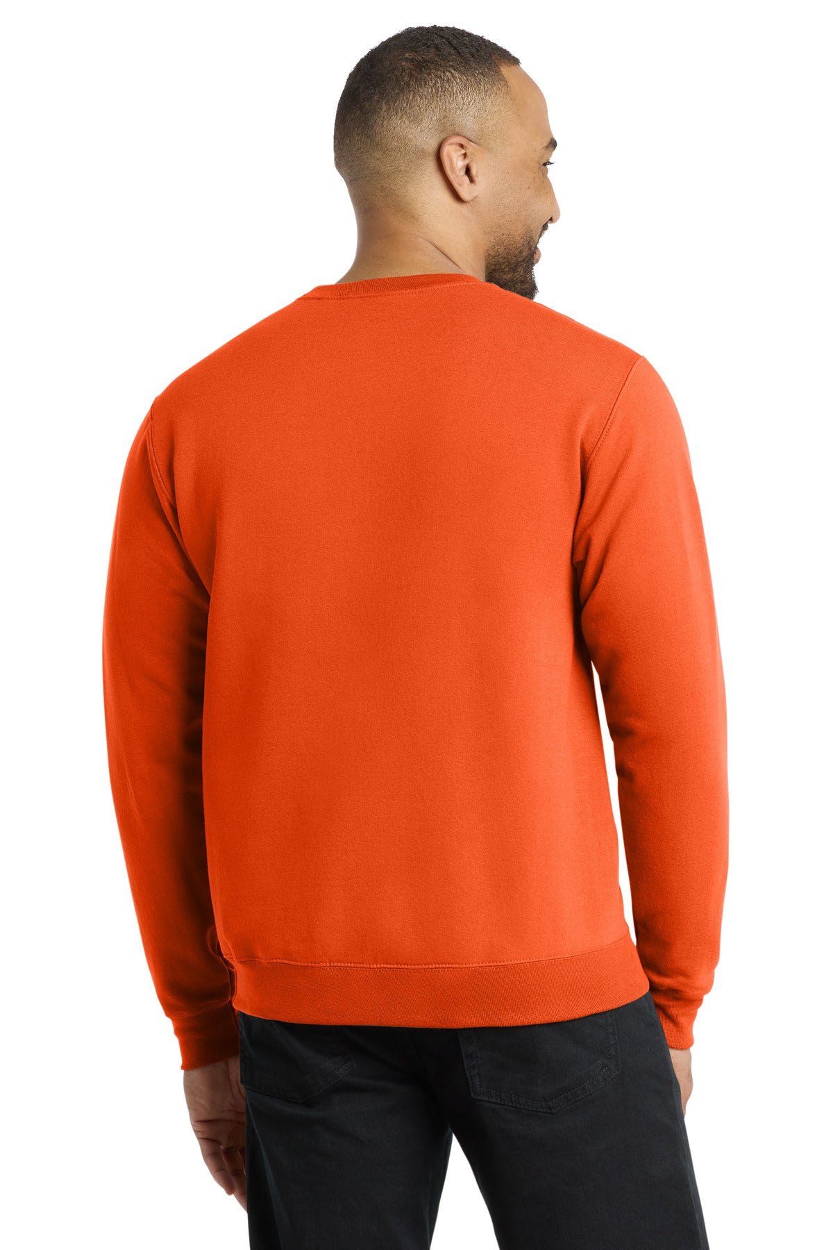 Port & Co Core Fleece Crewneck Sweatshirt - Orange