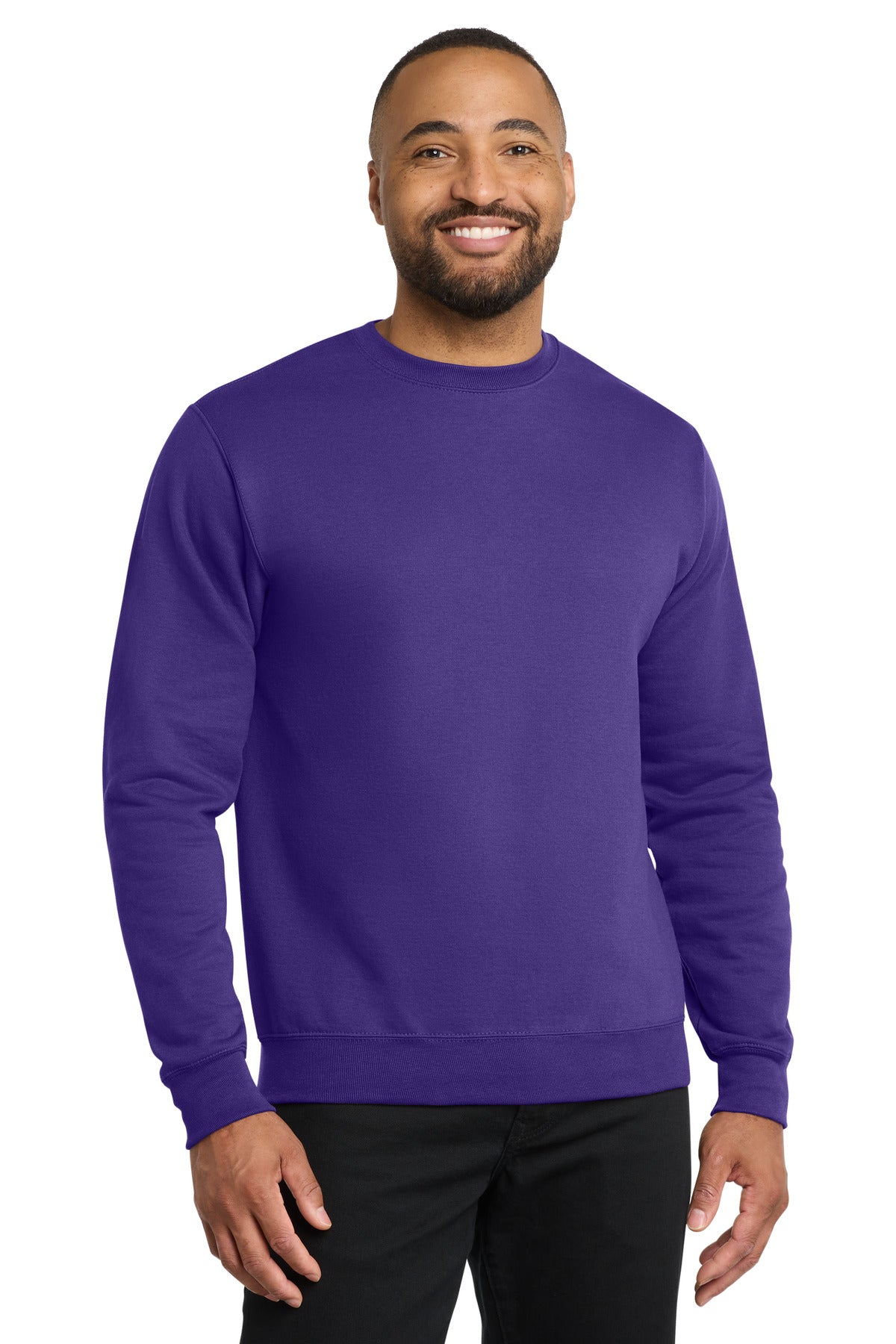 Port & Co Core Fleece Crewneck Sweatshirt - Purple