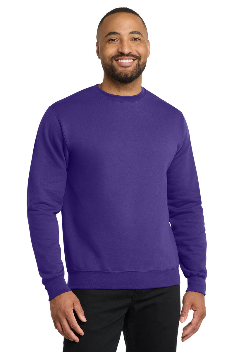 Port & Co Core Fleece Crewneck Sweatshirt - Purple