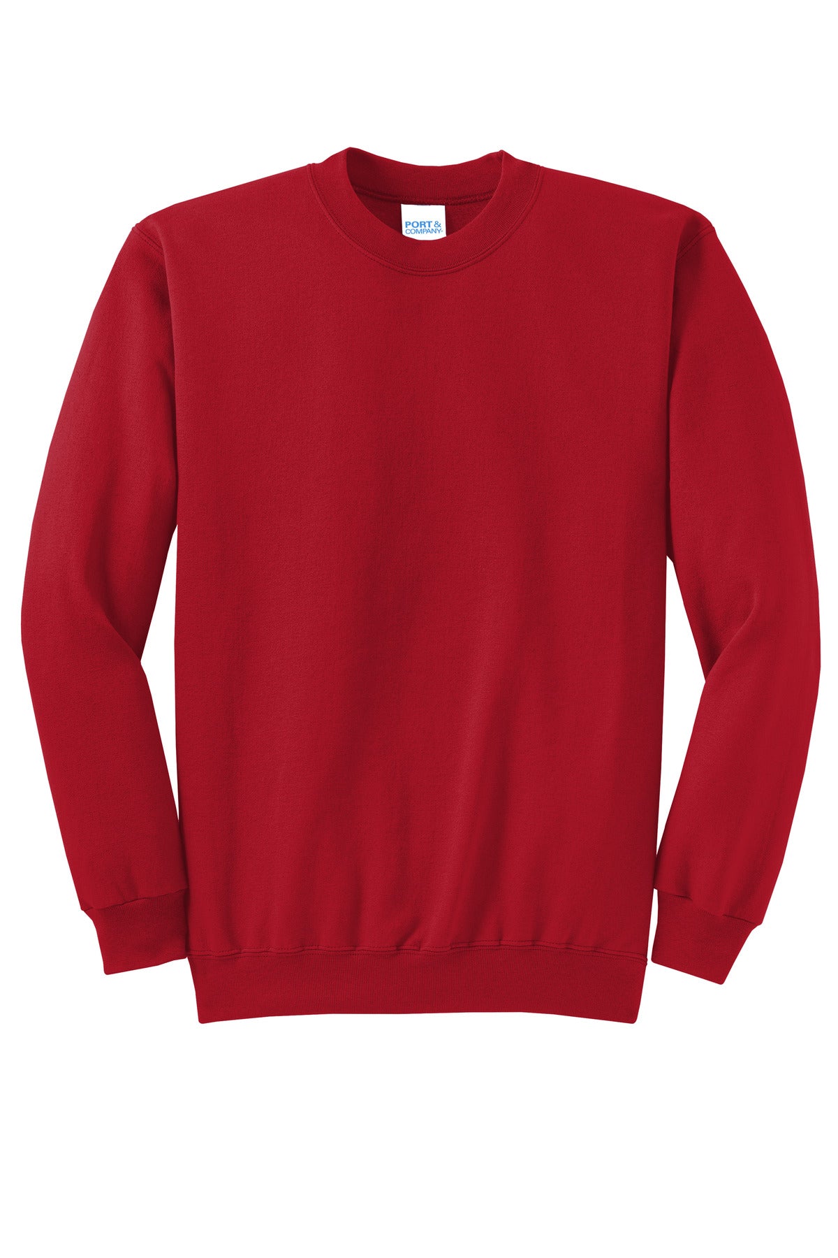 Port & Co Core Fleece Crewneck Sweatshirt - Red