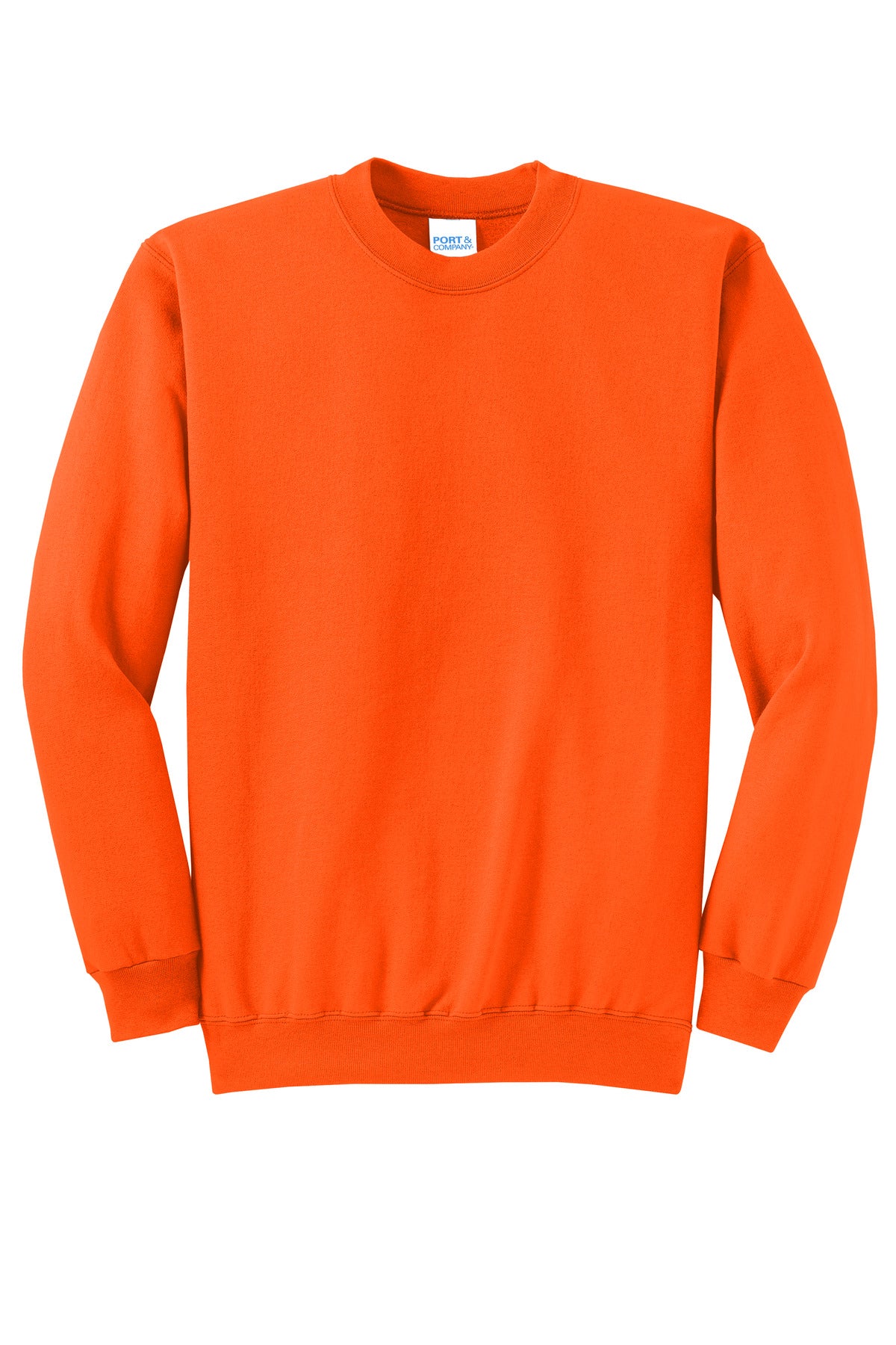 Port & Co Core Fleece Crewneck Sweatshirt - S. Orange