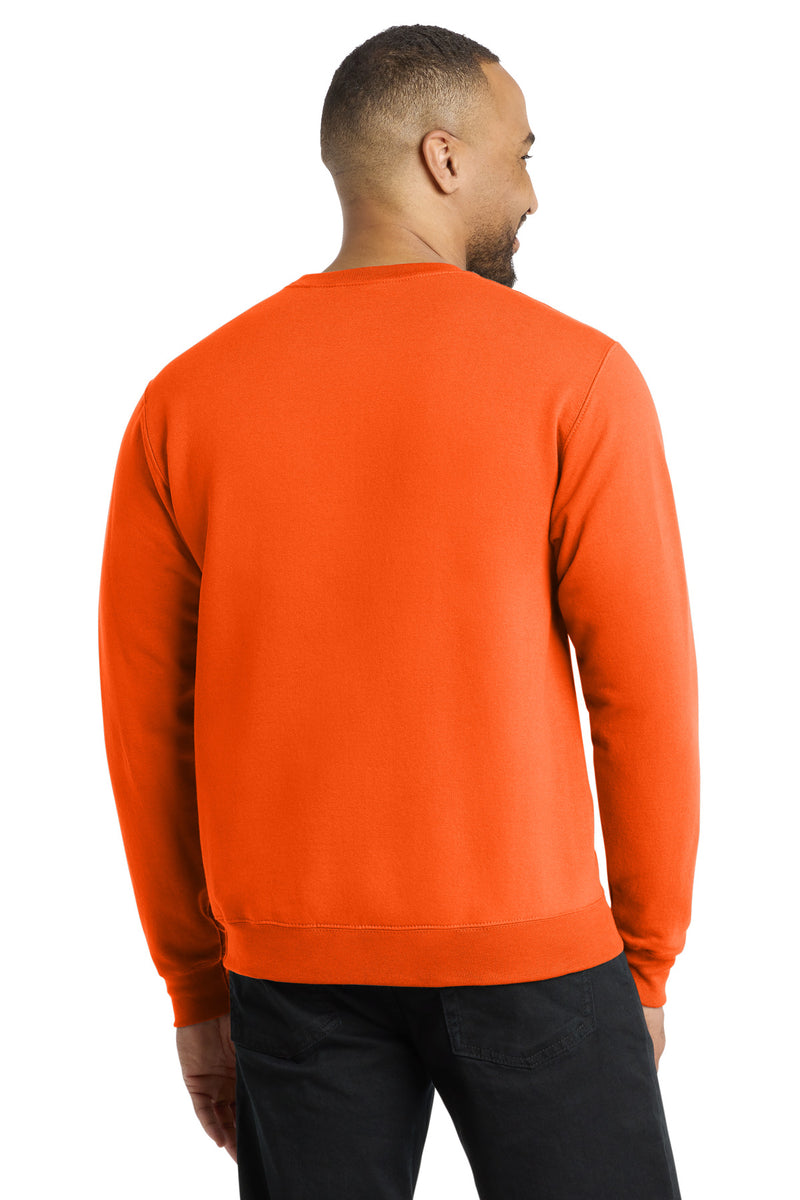 Port & Co Core Fleece Crewneck Sweatshirt - S. Orange