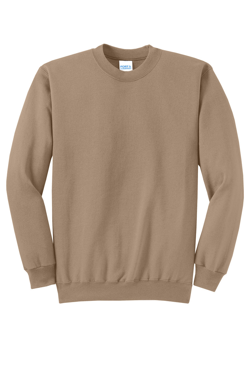Port & Co Core Fleece Crewneck Sweatshirt - Sand
