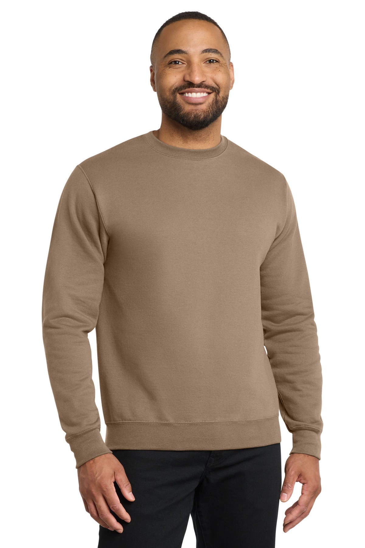 Port & Co Core Fleece Crewneck Sweatshirt - Sand