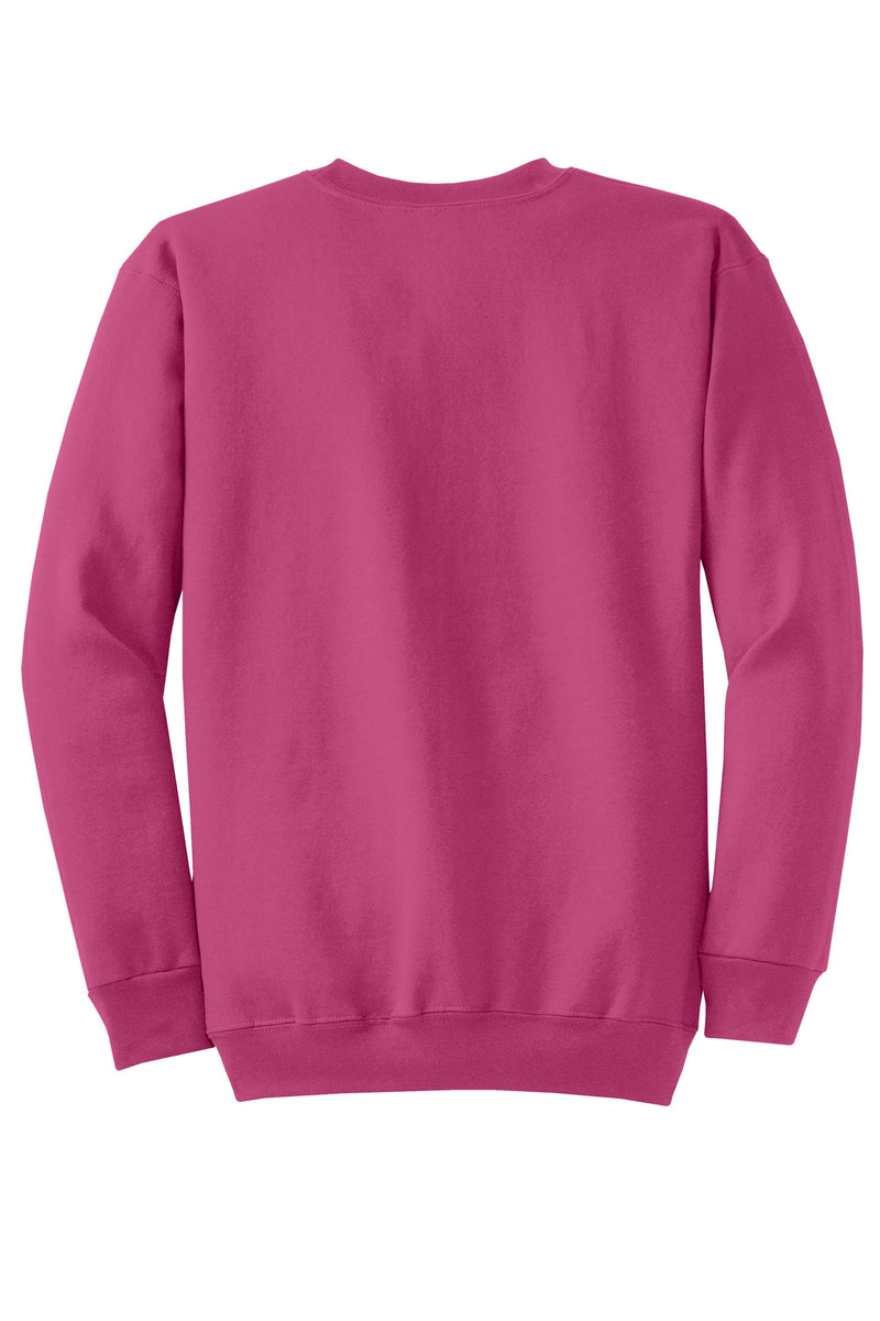 Port & Co Core Fleece Crewneck Sweatshirt - Sangria