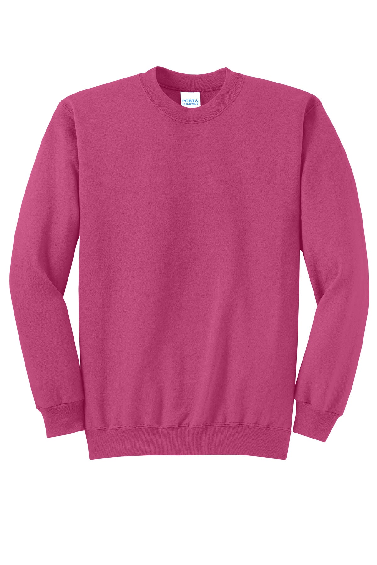 Port & Co Core Fleece Crewneck Sweatshirt - Sangria