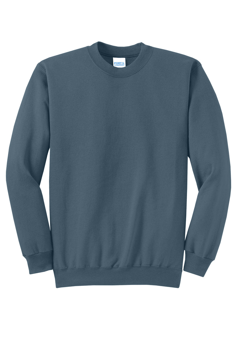 Port & Co Core Fleece Crewneck Sweatshirt - Steel Blue