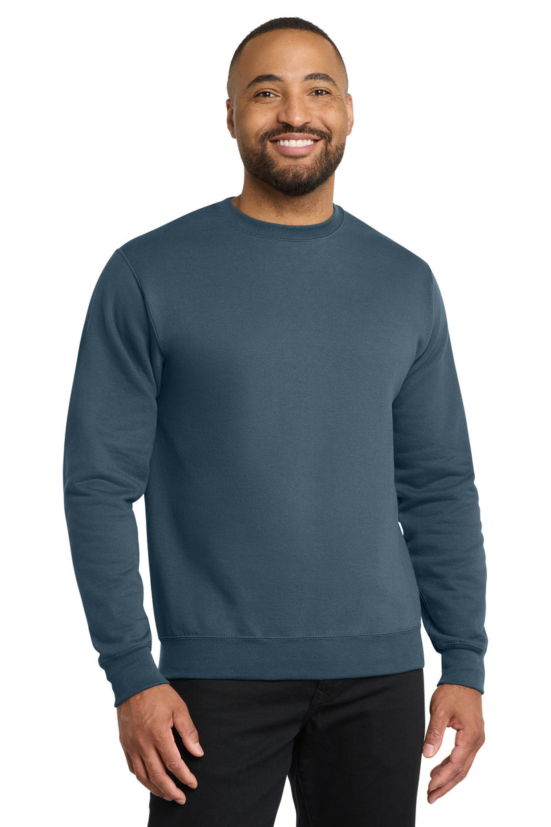 Port & Co Core Fleece Crewneck Sweatshirt - Steel Blue