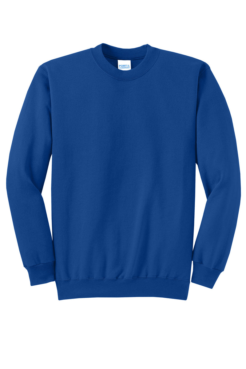 Port & Co Core Fleece Crewneck Sweatshirt - True Royal