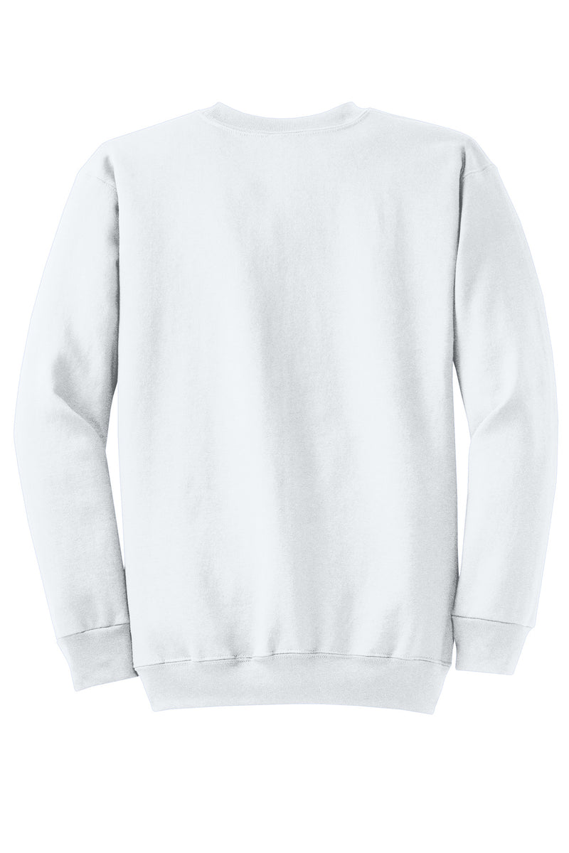 Port & Co Core Fleece Crewneck Sweatshirt - White