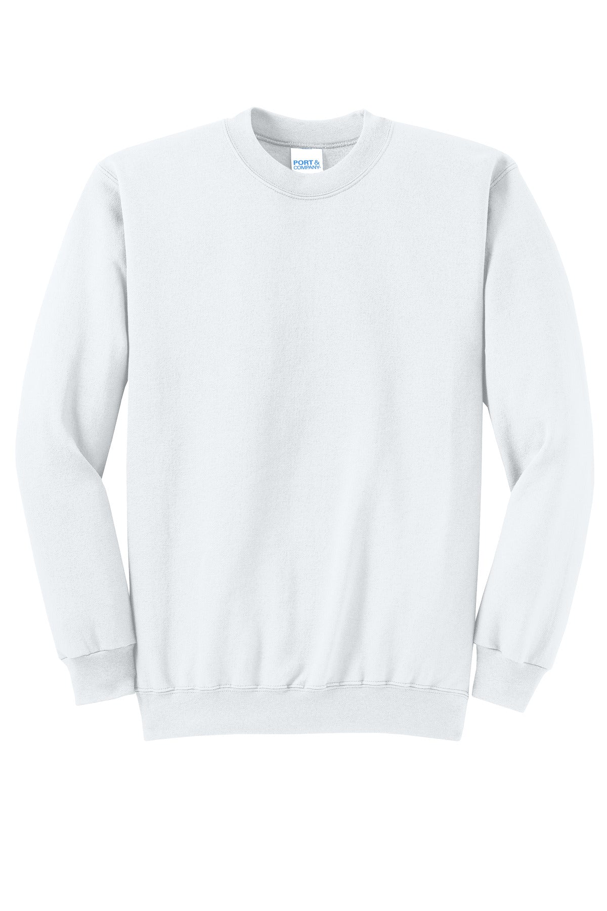 Port & Co Core Fleece Crewneck Sweatshirt - White