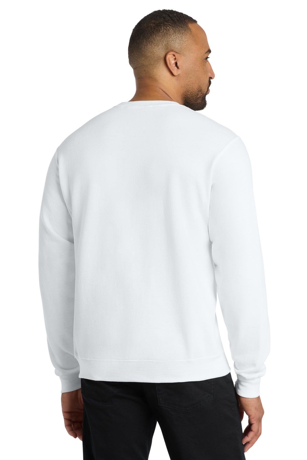 Port & Co Core Fleece Crewneck Sweatshirt - White