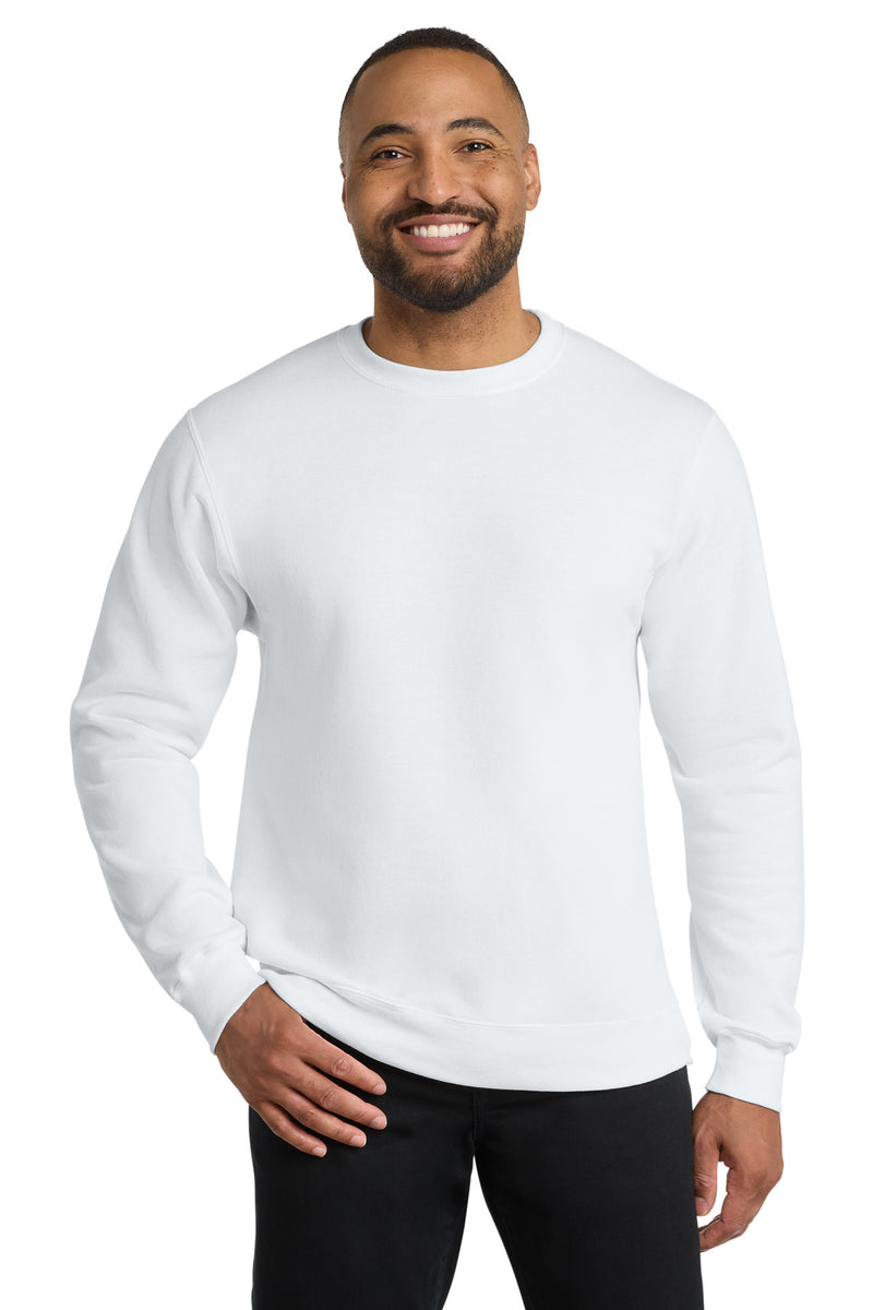 Port & Co Core Fleece Crewneck Sweatshirt - White