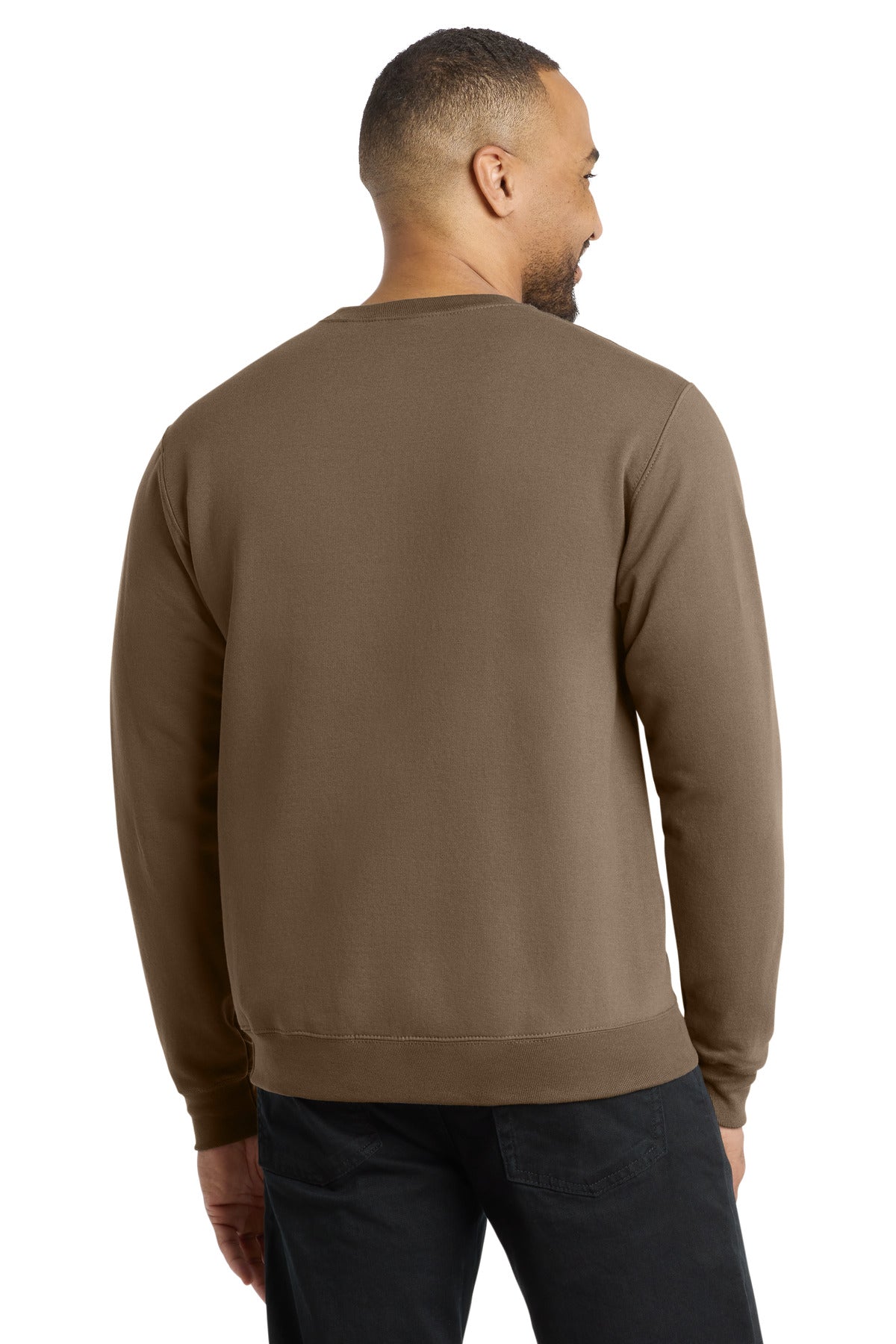 Port & Co Core Fleece Crewneck Sweatshirt - Woodland Brown
