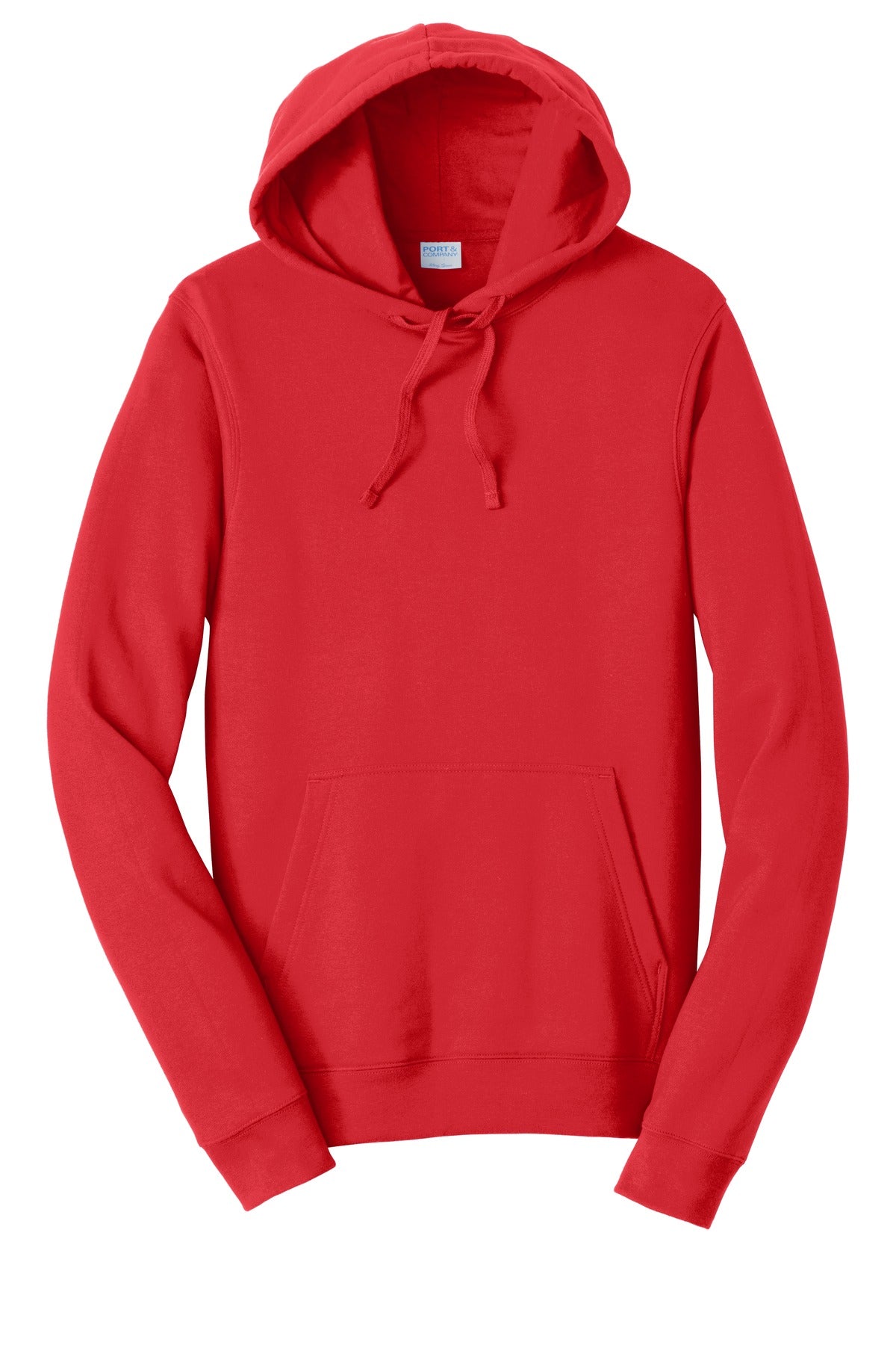 Port & Co Fan Favorite Fleece Pullover Hooded Sweatshirt - Bright Red