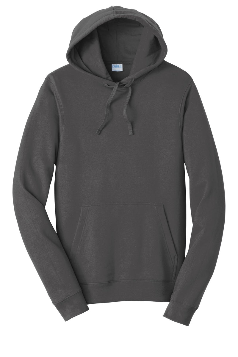 Port & Co Fan Favorite Fleece Pullover Hooded Sweatshirt - Charcoal