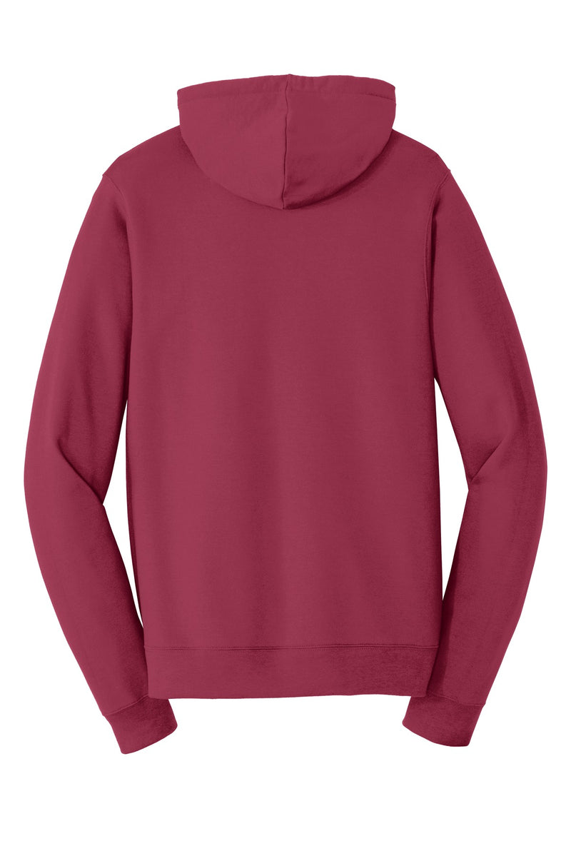 Port & Co Fan Favorite Fleece Pullover Hooded Sweatshirt - Garnet