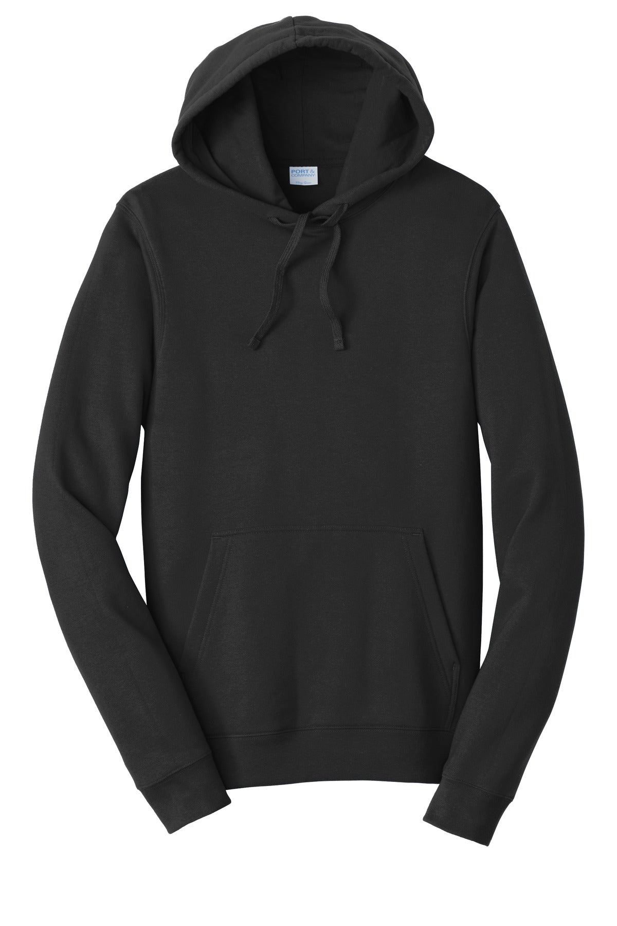 Port & Co Fan Favorite Fleece Pullover Hooded Sweatshirt - Jet Black