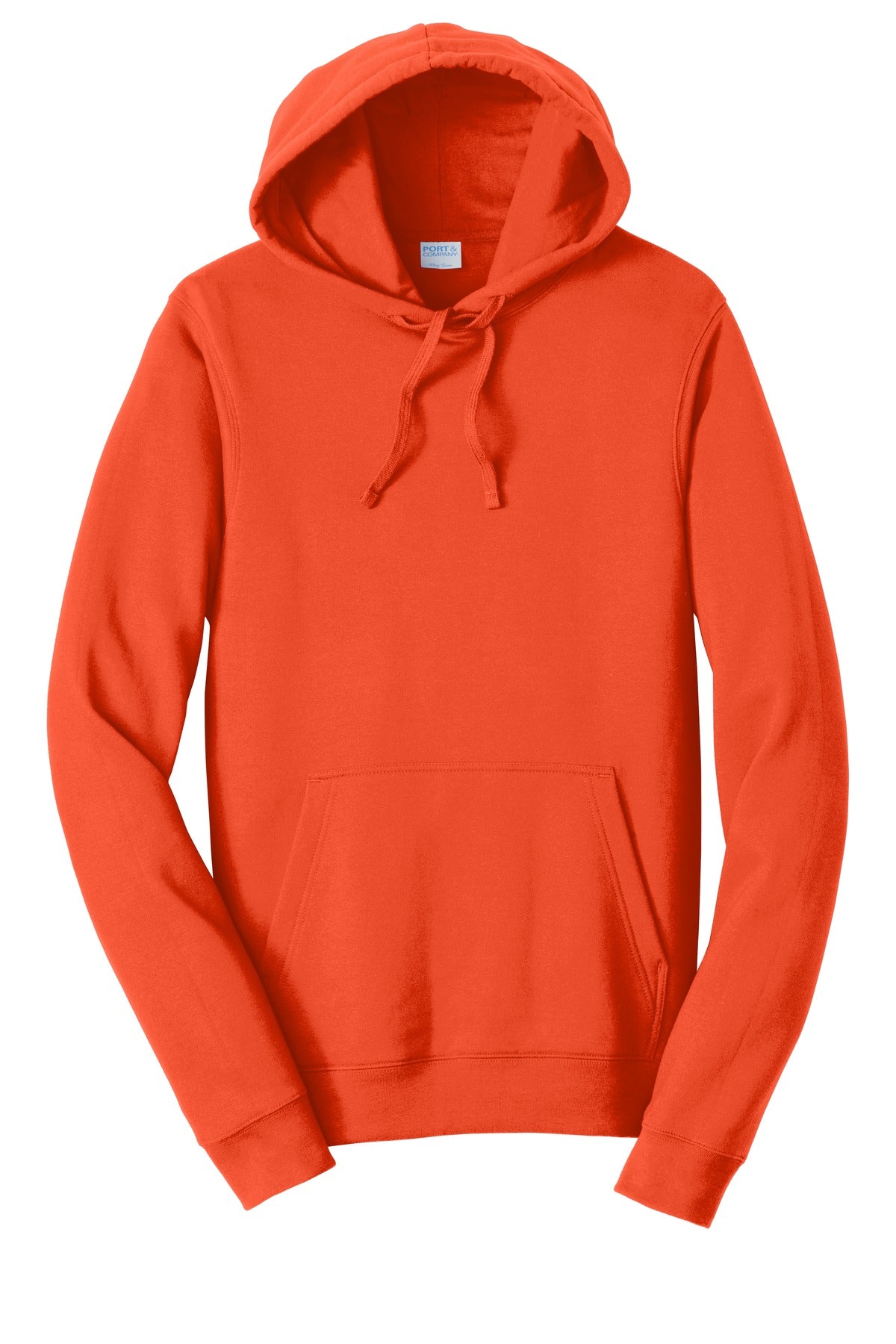 Port & Co Fan Favorite Fleece Pullover Hooded Sweatshirt - Orange