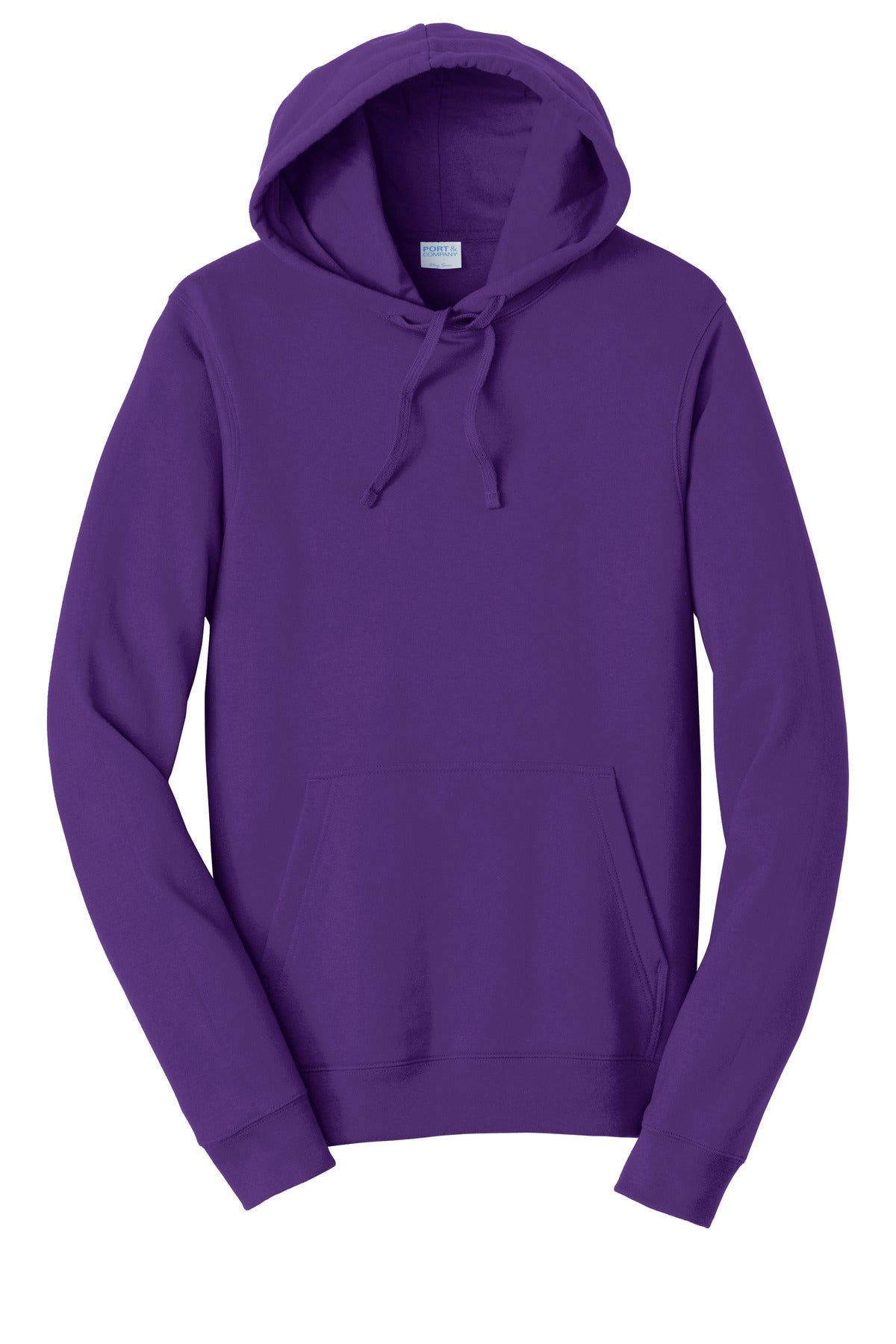 Port & Co Fan Favorite Fleece Pullover Hooded Sweatshirt - Team Purple