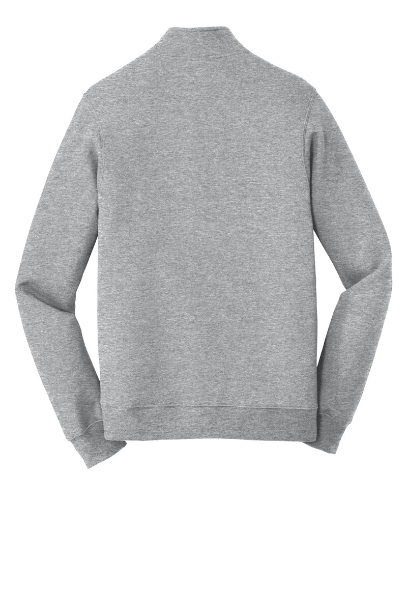 Port & Co Fan Favorite Fleece 1/4-Zip Pullover Sweatshirt - Athletic Heather
