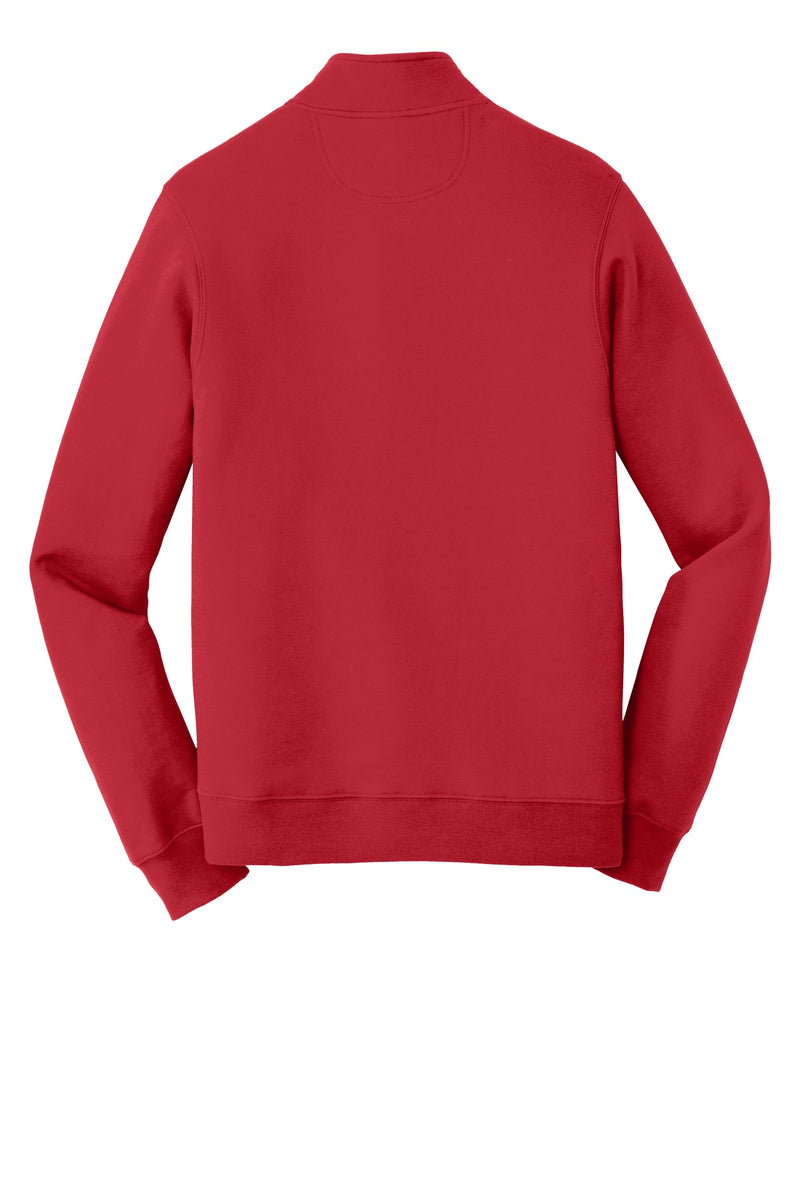 Port & Co Fan Favorite Fleece 1/4-Zip Pullover Sweatshirt - Bright Red