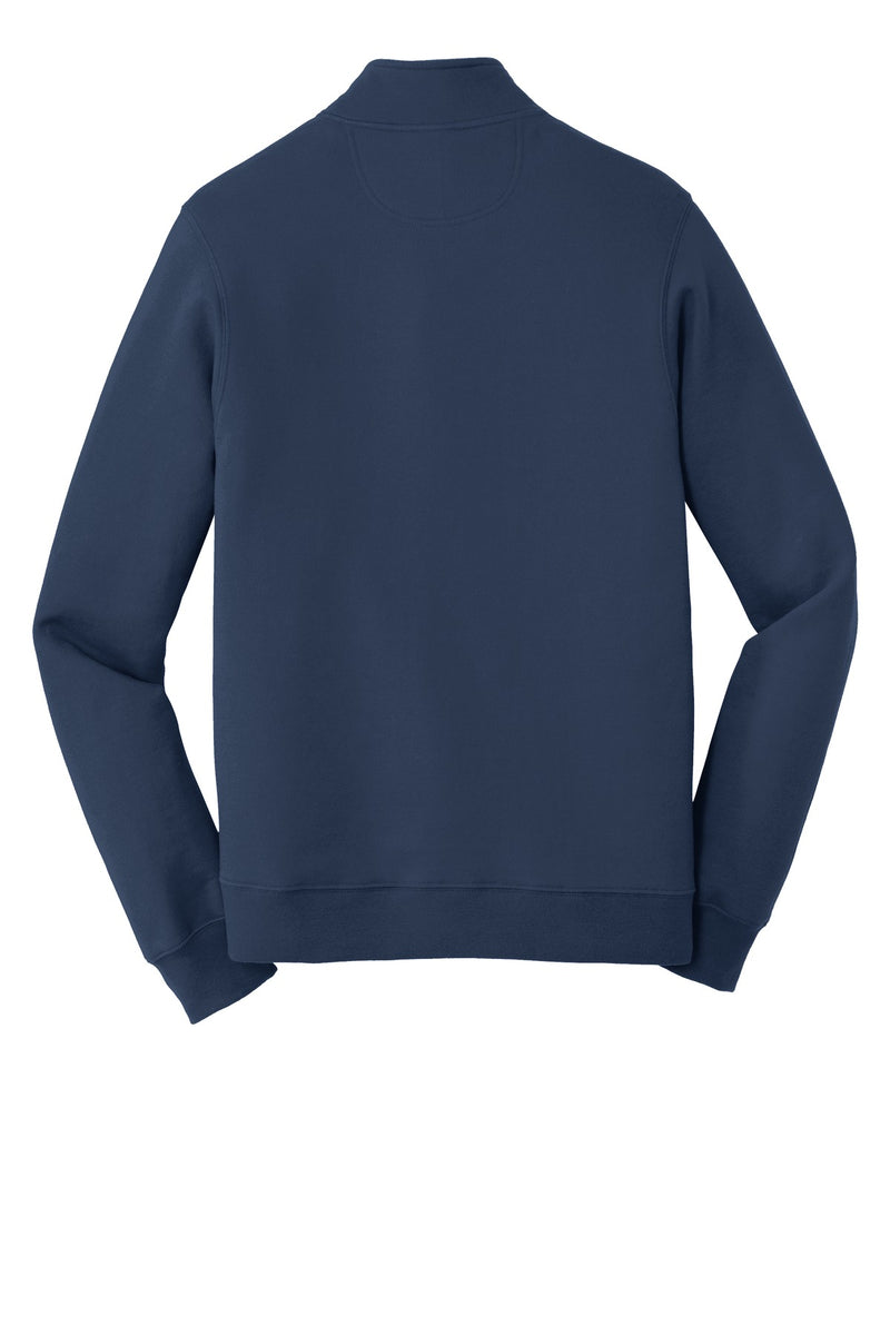 Port & Co Fan Favorite Fleece 1/4-Zip Pullover Sweatshirt - Team Navy