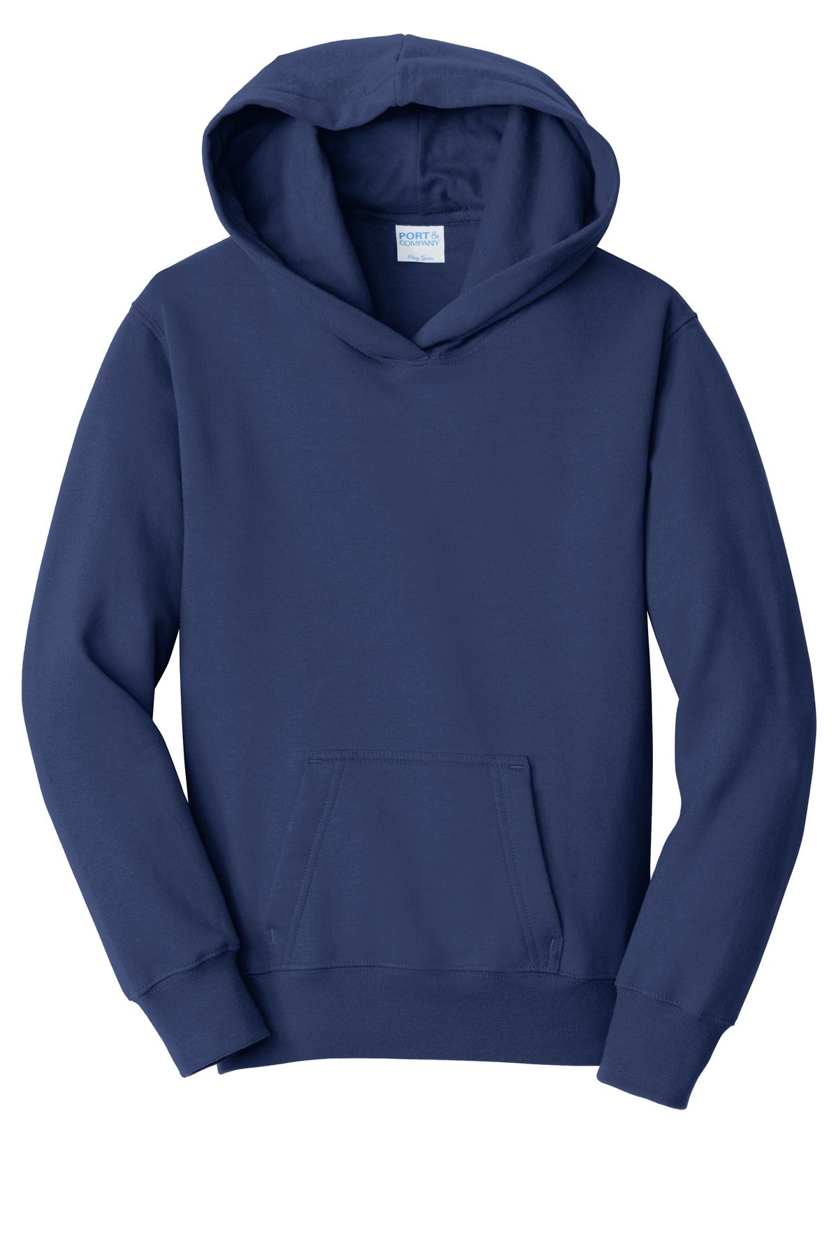 Port & Co Youth Fan Favorite Fleece Pullover Hooded Sweatshirt - Team Navy