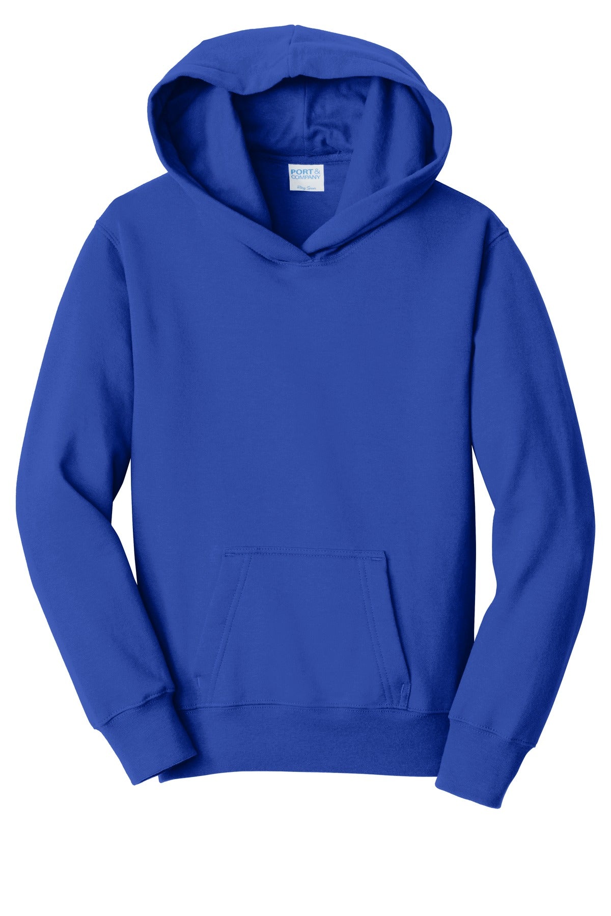 Port & Co Youth Fan Favorite Fleece Pullover Hooded Sweatshirt - True Royal