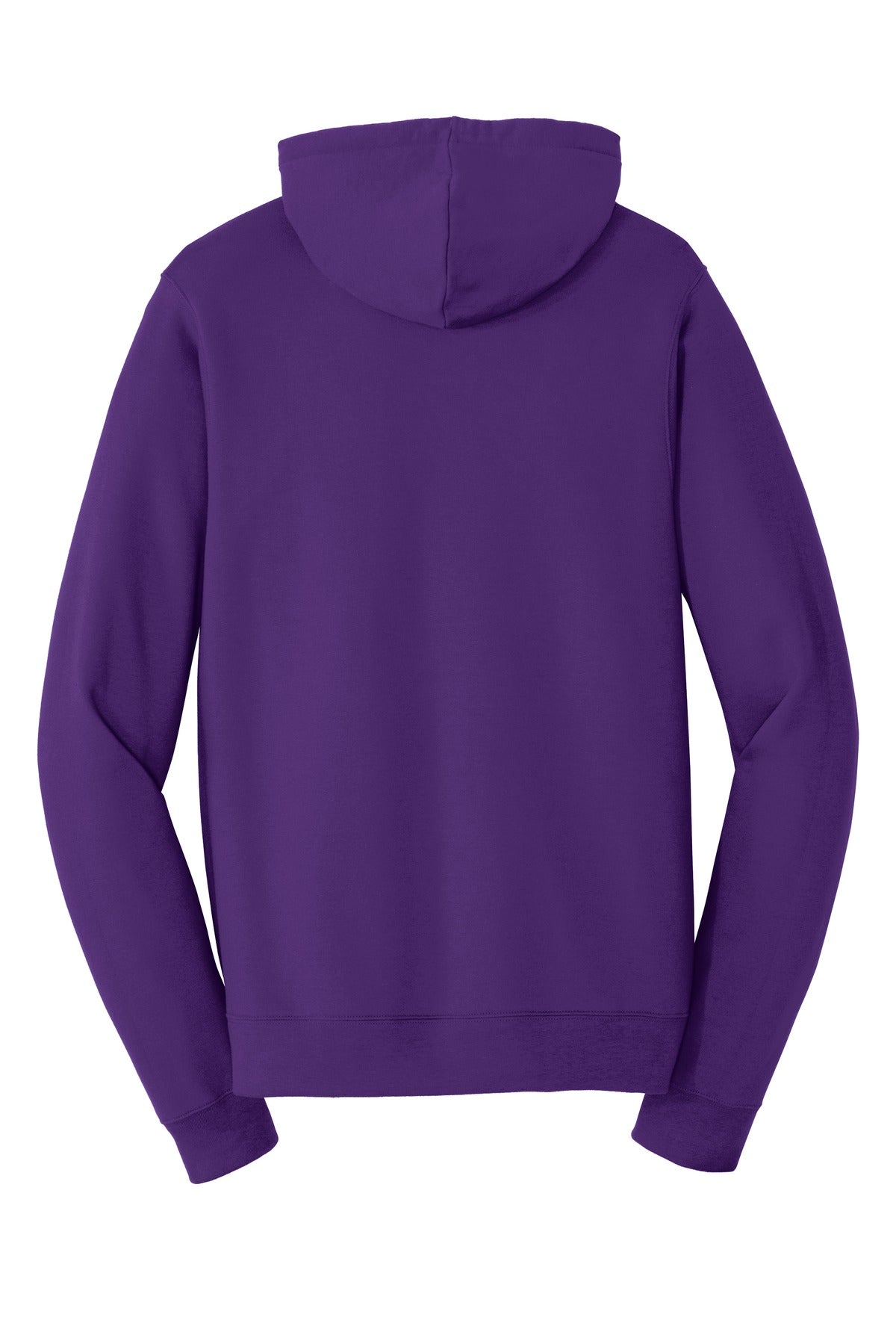 Port & Co Fan Favorite Fleece Full-Zip Hooded Sweatshirt - Team Purple