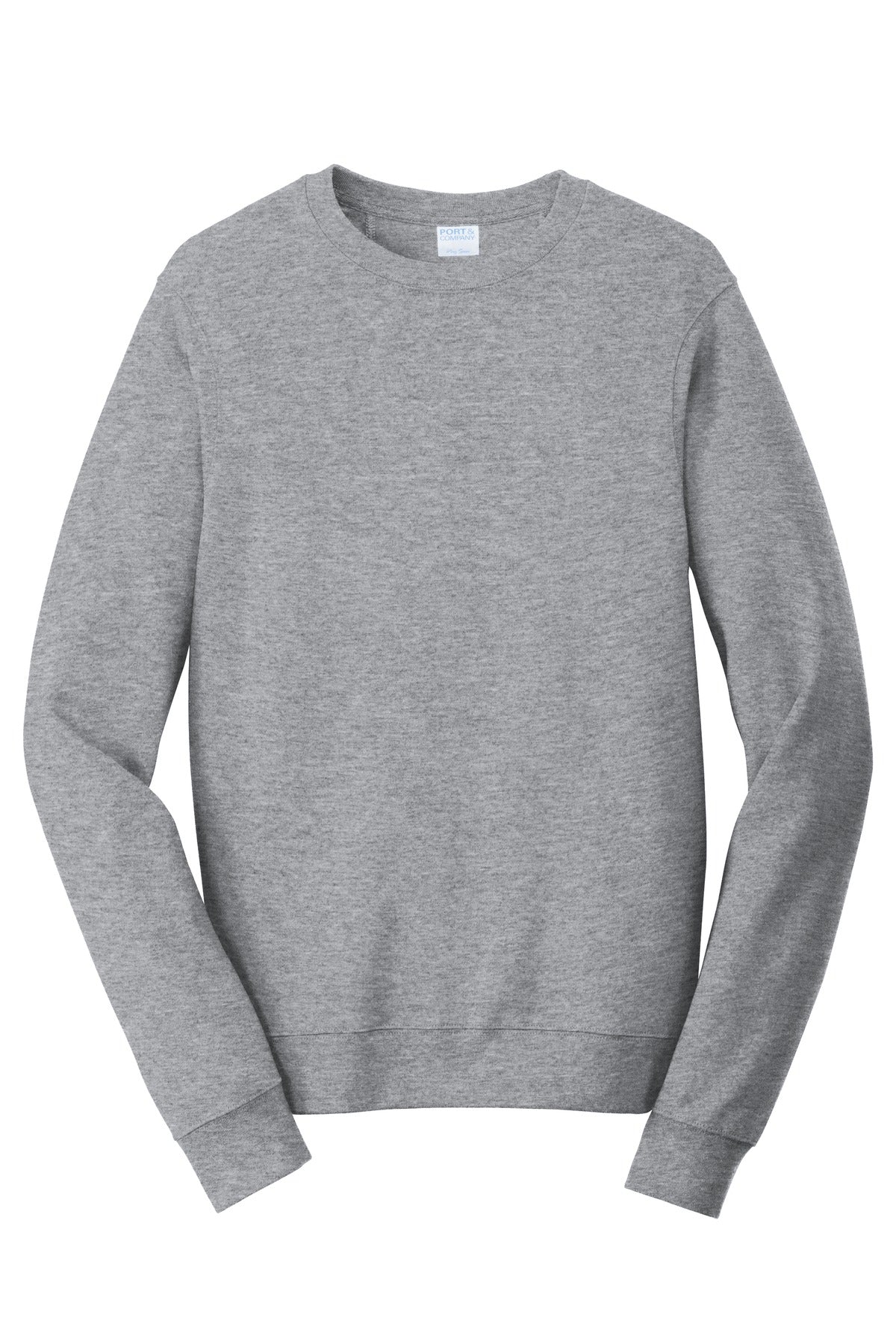 Port & Co Fan Favorite Fleece Crewneck Sweatshirt - Athletic Heather