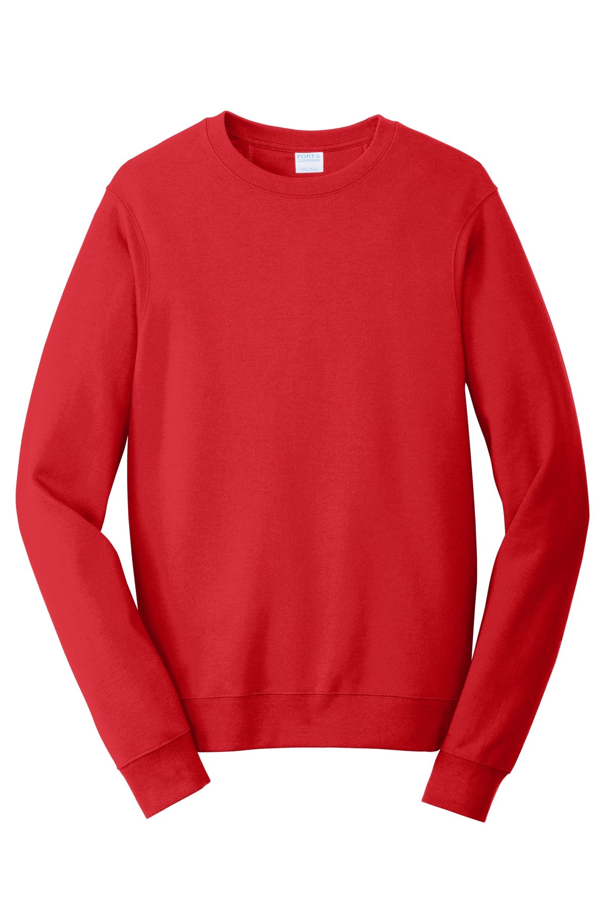 Port & Co Fan Favorite Fleece Crewneck Sweatshirt - Bright Red