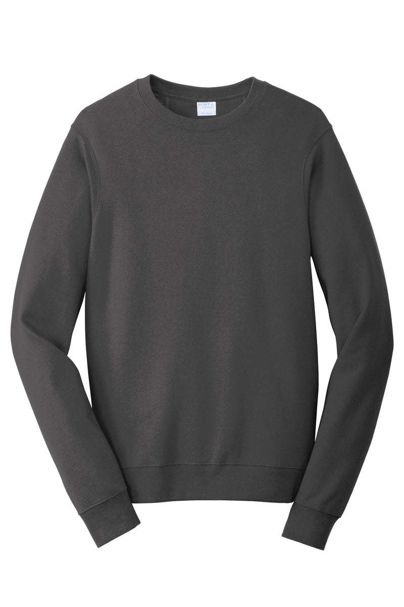 Port & Co Fan Favorite Fleece Crewneck Sweatshirt - Charcoal