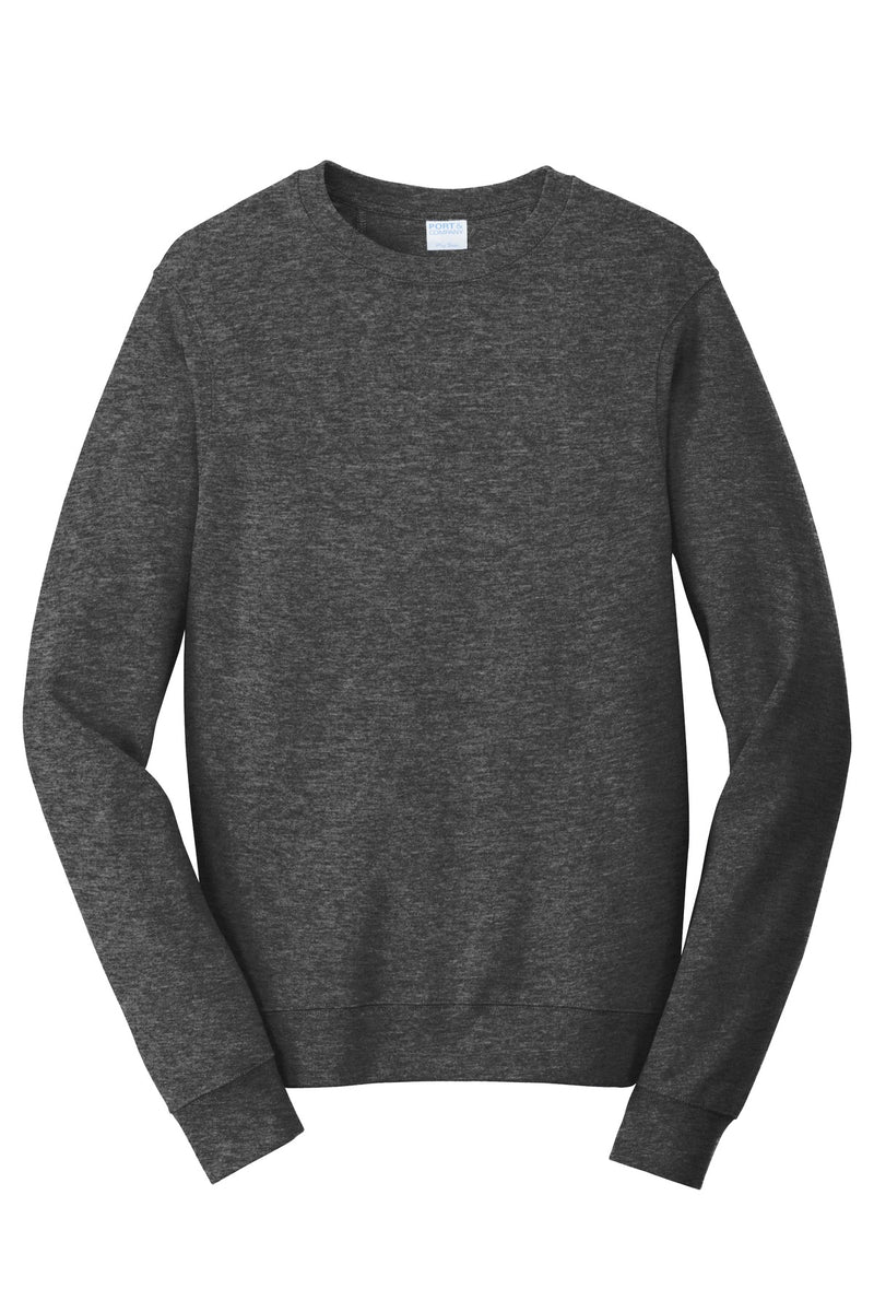 Port & Co Fan Favorite Fleece Crewneck Sweatshirt - Dark Heather Grey