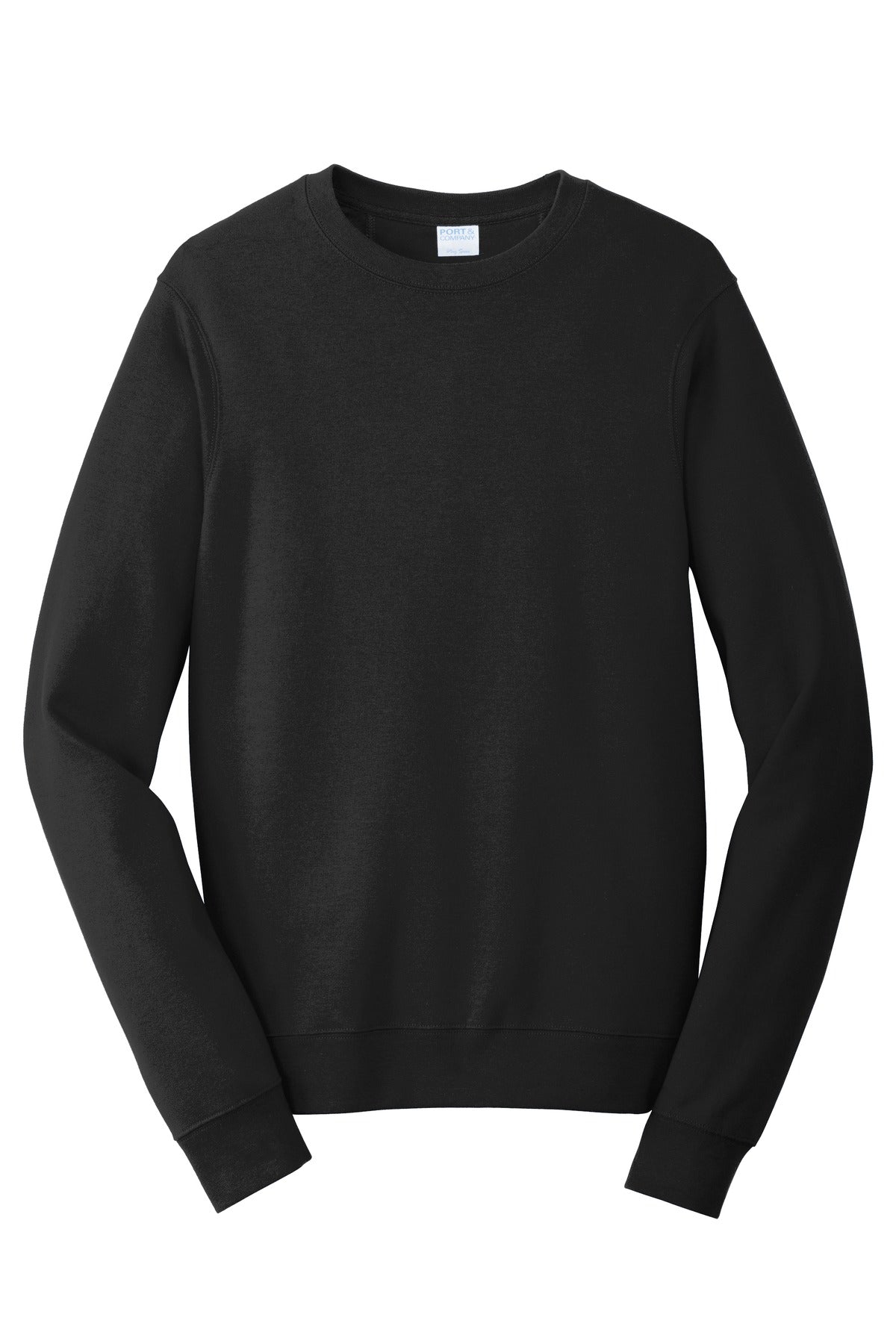 Port & Co Fan Favorite Fleece Crewneck Sweatshirt - Jet Black
