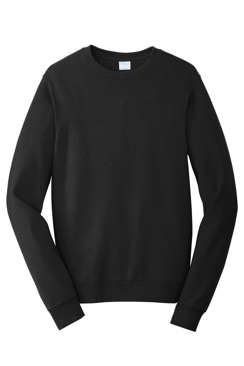 Port & Co Fan Favorite Fleece Crewneck Sweatshirt - Jet Black