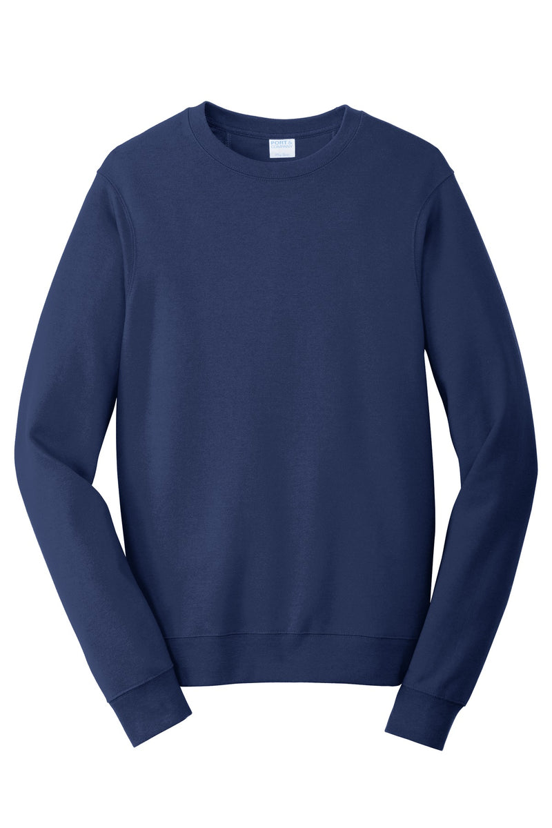 Port & Co Fan Favorite Fleece Crewneck Sweatshirt - Team Navy