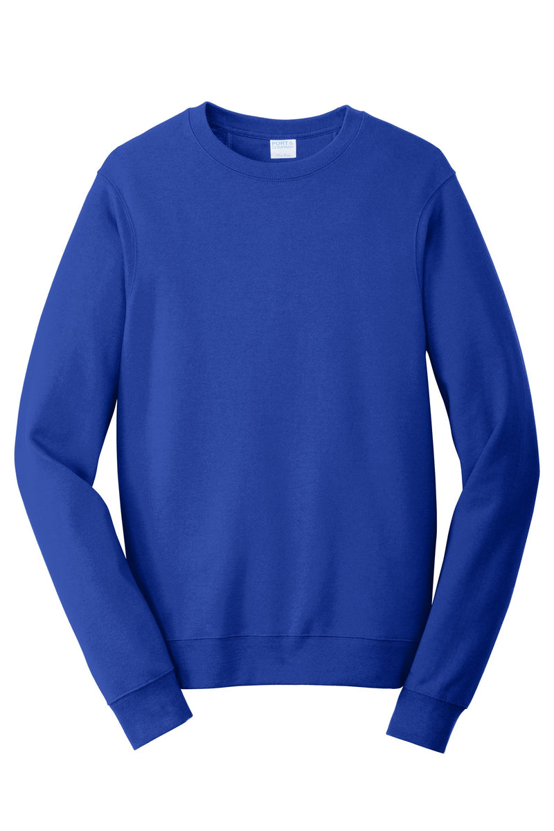 Port & Co Fan Favorite Fleece Crewneck Sweatshirt - True Royal