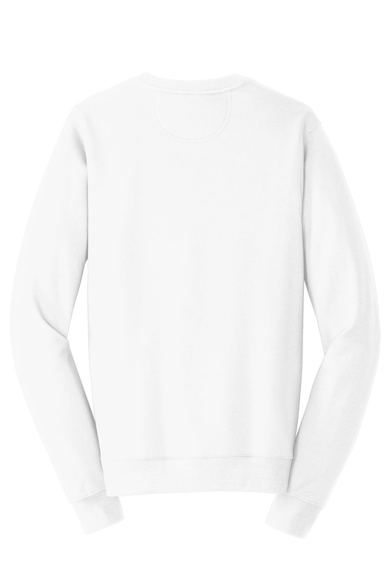 Port & Co Fan Favorite Fleece Crewneck Sweatshirt - White