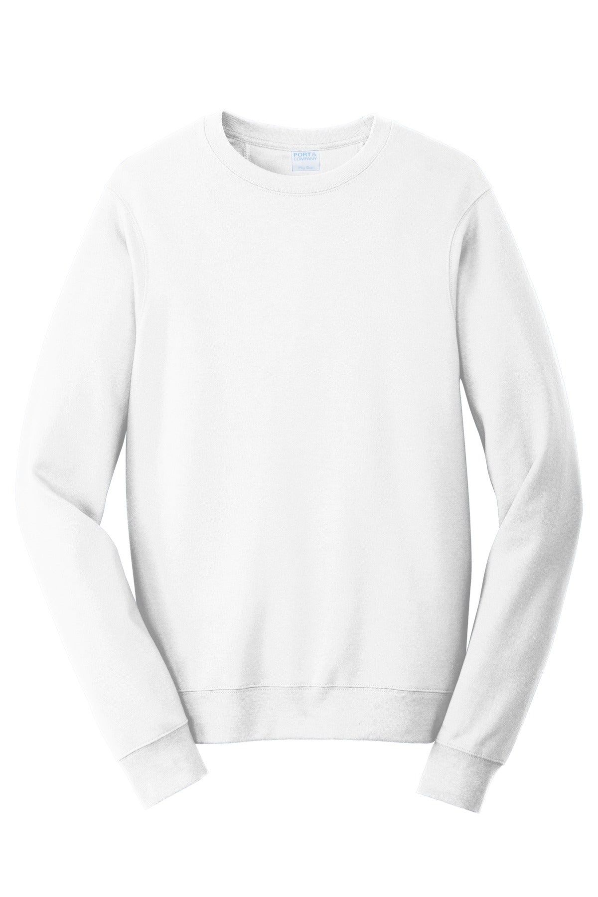 Port & Co Fan Favorite Fleece Crewneck Sweatshirt - White