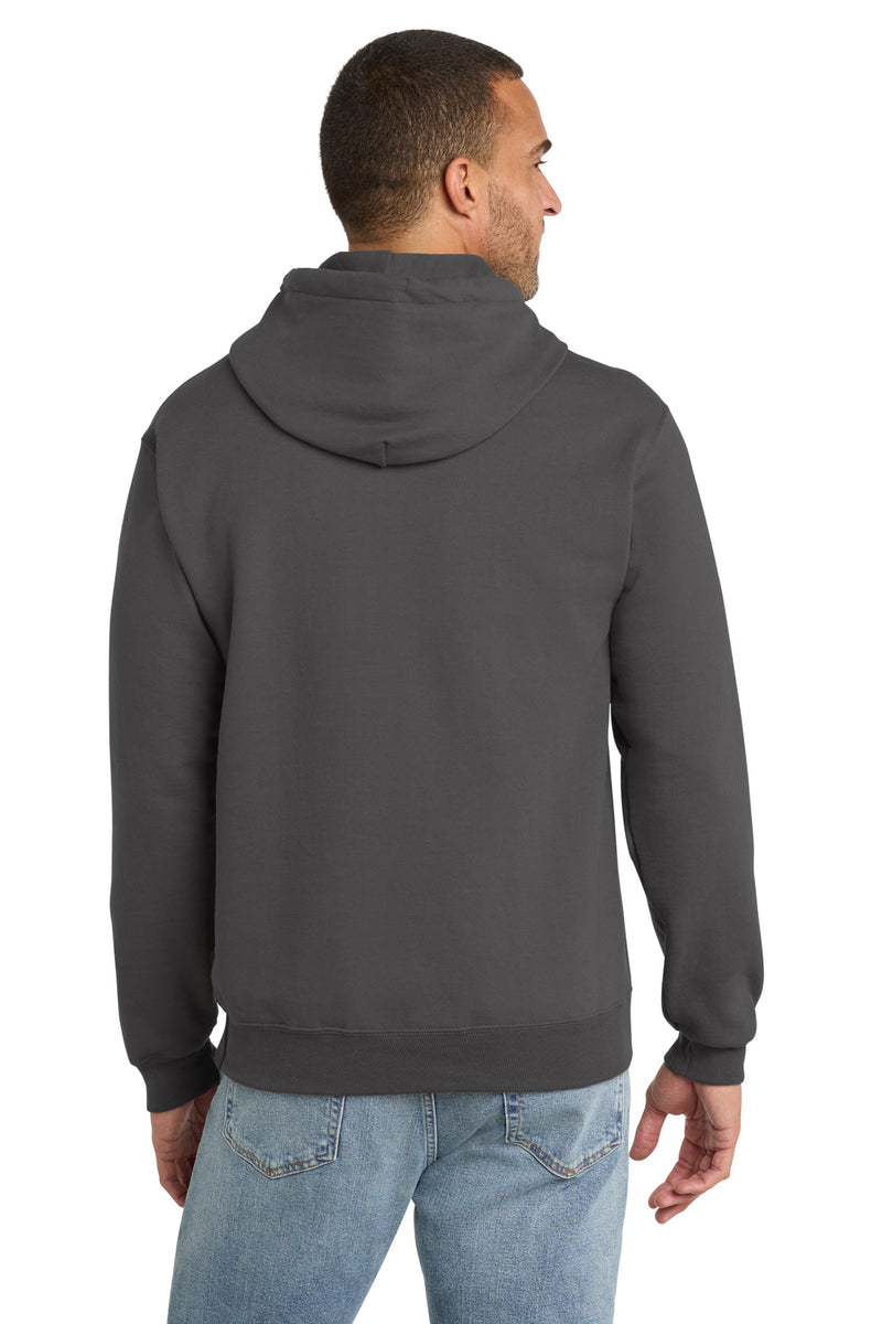 Port & Co Tall Essential Fleece Pullover Hooded Sweatshirt - Charcoal