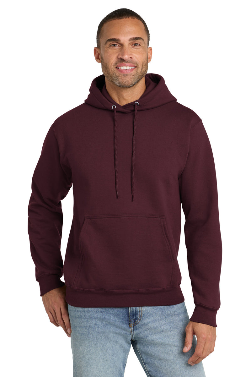Port & Co Tall Essential Fleece Pullover Hooded Sweatshirt - Maroon