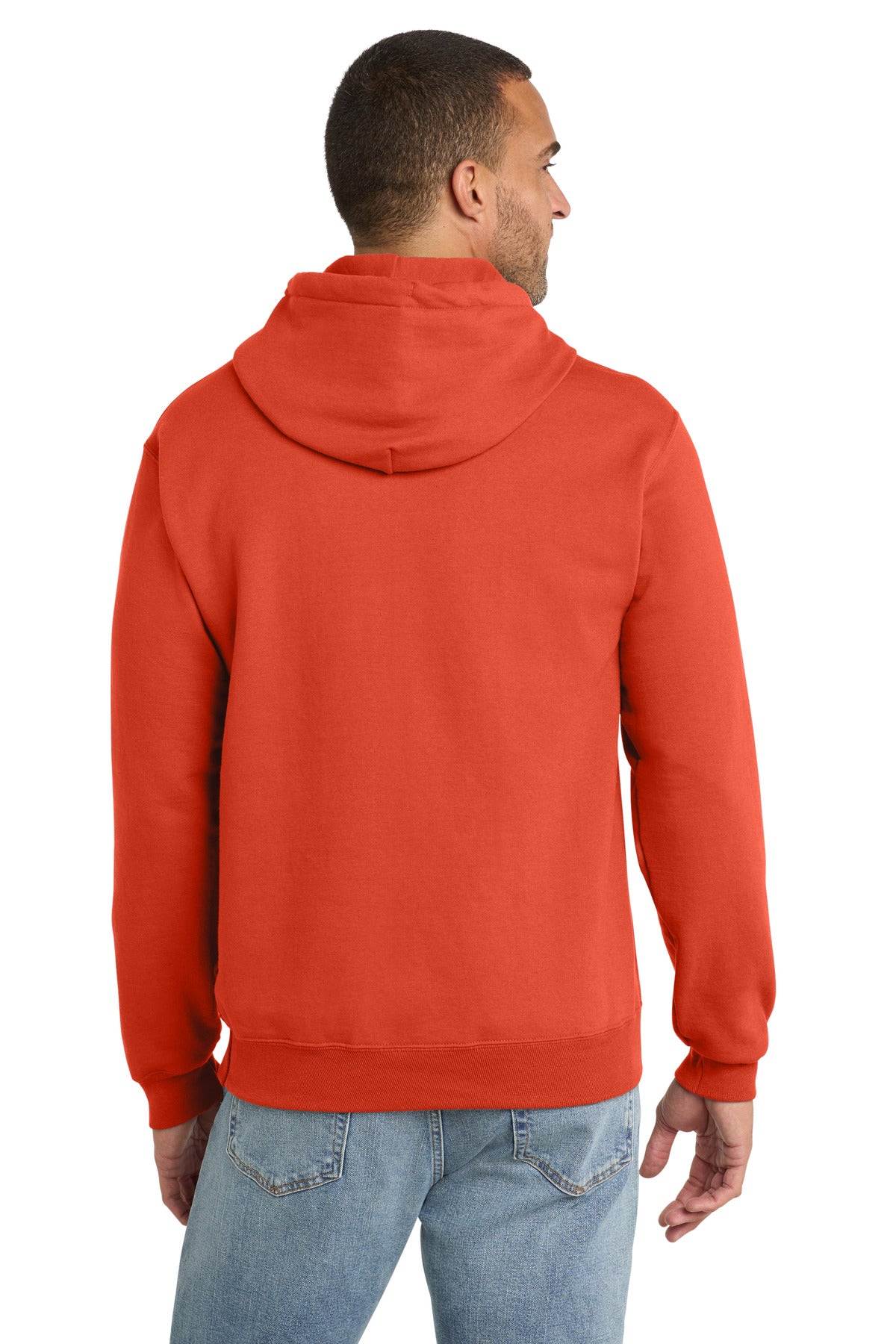 Port & Co Tall Essential Fleece Pullover Hooded Sweatshirt - Orange